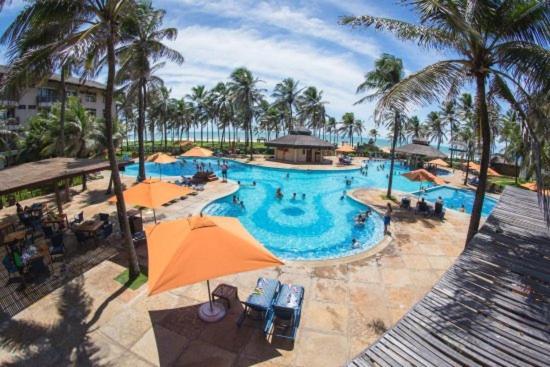 Apartamento Resort Ao Lado Do Parque Aquatico Porto Das Dunas - Pe Na Areia- Terreo Aquiraz Eksteriør billede